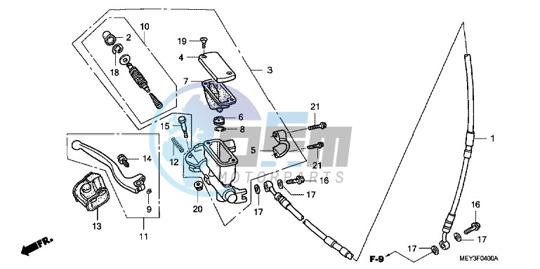 FR. BRAKE MASTER CYLINDER