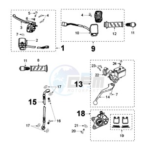 VIVA RG drawing BRAKE SYSTEM WITH BLACKE BRAKE CALIPER