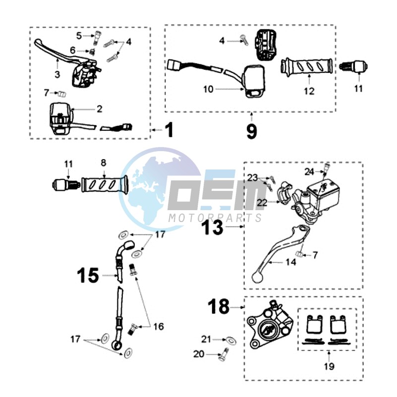 BRAKE SYSTEM WITH BLACKE BRAKE CALIPER