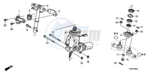 TRX500FPEA U / EC PS drawing STEERING SHAFT (POWER STEERING)