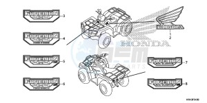 TRX500FE2F TRX500F Europe Direct - (ED) drawing MARK