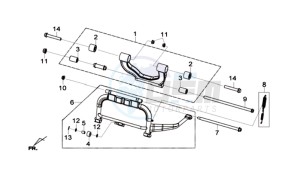 GTS 125I L6 drawing CENTRAL STAND -SIDE STAND- KICKSTARTER PEDAL