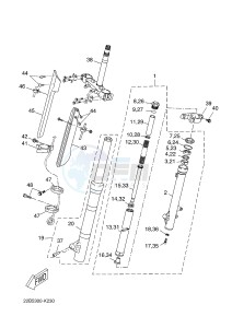 WR125R (22BB 22BB 22BB) drawing FRONT FORK 2