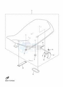 YFM90R (BD3C) drawing SEAT