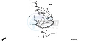 CRF150RBC drawing CYLINDER HEAD COVER