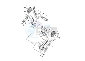 XVS A DRAG STAR CLASSIC 650 drawing CAMSHAFT- CHAIN