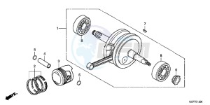 CRF70FC drawing CRANKSHAFT/PISTON