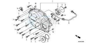 CBF1000FAC drawing RIGHT CRANKCASE COVER