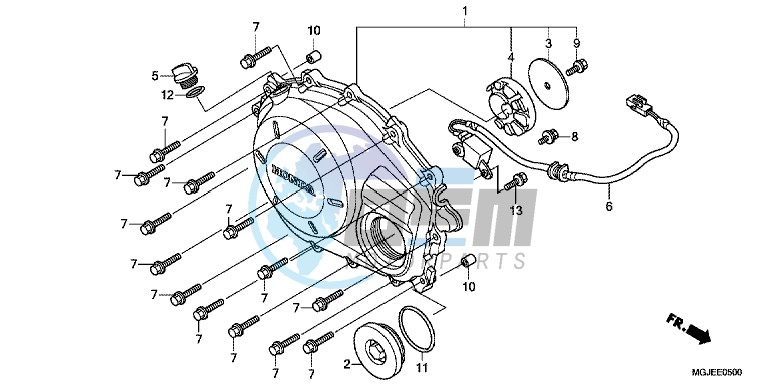 RIGHT CRANKCASE COVER