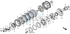 TRX300FW FOURTRAX 300 4X4 drawing CLUTCH