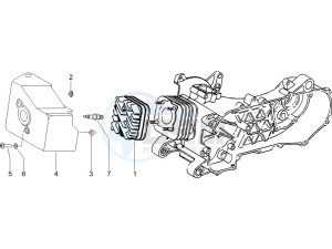 LXV 50 2T Navy drawing Cylinder head cover