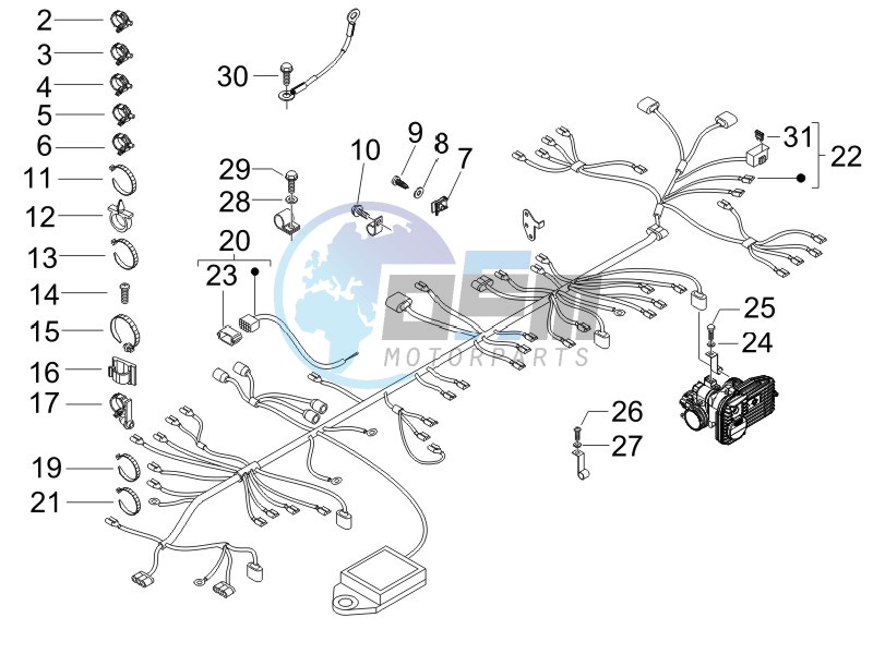 Main cable harness