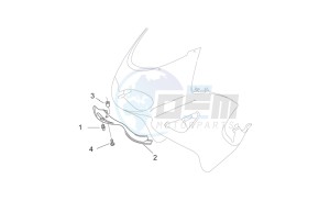 Pegaso 650 Carb drawing Front body - F.fairing air intake