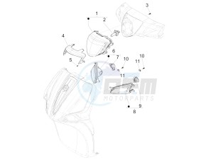 Liberty 125 iGet 4T 3V ie ABS (APAC) drawing Front headlamps - Turn signal lamps