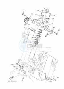 XTZ125E XTZ125 (1SBM) drawing STEERING