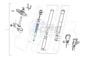 GPR NUDE - 125 cc drawing FRONT FORK