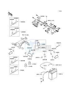 KVF 360 A [PRAIRIE 360 4X4] (A6F-A9F) A9F drawing CHASSIS ELECTRICAL EQUIPMENT