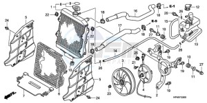 TRX420FEA Europe Direct - (ED / 4WD) drawing RADIATOR