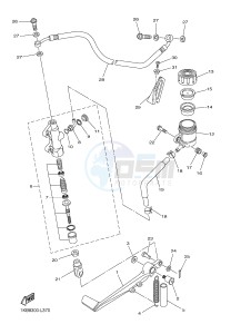 YZF-R1B 1000 (1KBH) drawing REAR MASTER CYLINDER