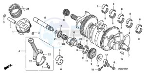 CBR1000RAA Korea - (KO / ABS) drawing CRANKSHAFT/PISTON