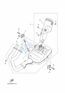 XSR700 MTM690-U (B9J2) drawing EXHAUST