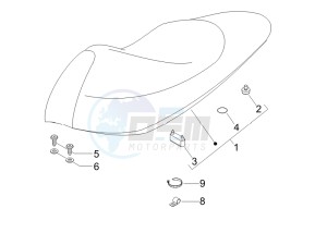 Runner 50 SP drawing Saddle seats - Tool roll