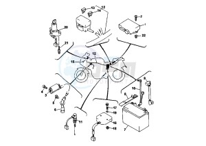 TRX 850 drawing BATTERY