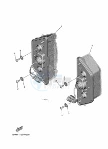 YXE1000EWS YX10EPSM (B4M2) drawing TAILLIGHT