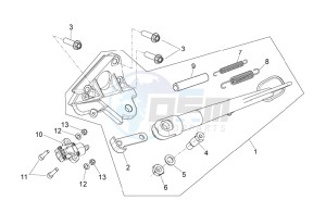 Shiver 750 (AA, JP, K, MAL, T, TW) drawing Central stand