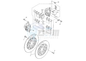 FZS FAZER 600 drawing FRONT BRAKE CALIPER