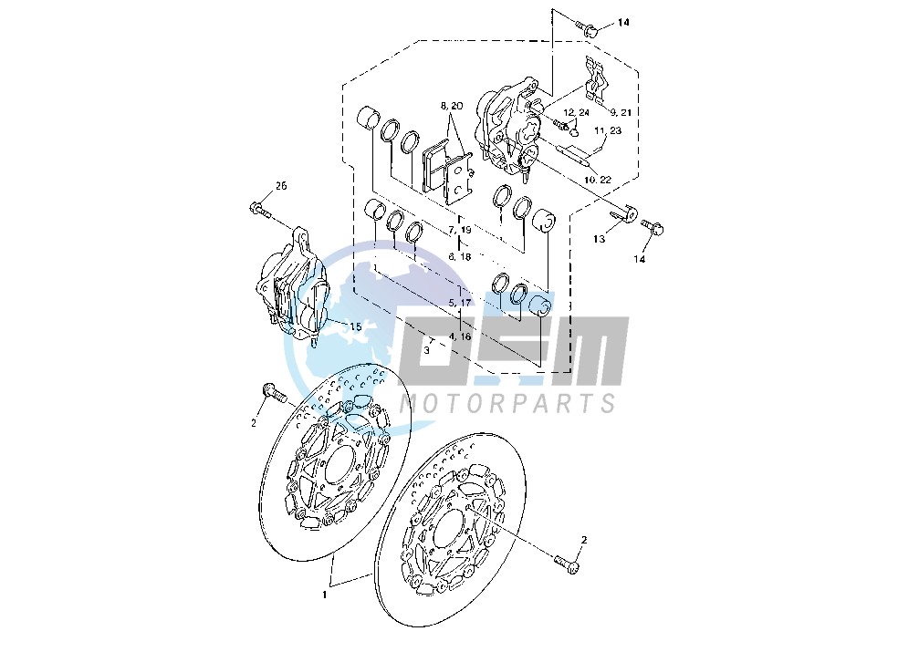 FRONT BRAKE CALIPER