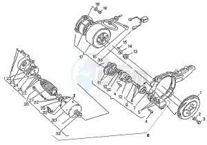 MITO EVOL.125 drawing FLYWHEEL-STARTING MOTOR FACIND