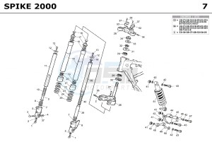 SPIKE CASTROL 50 drawing SUSPENSION