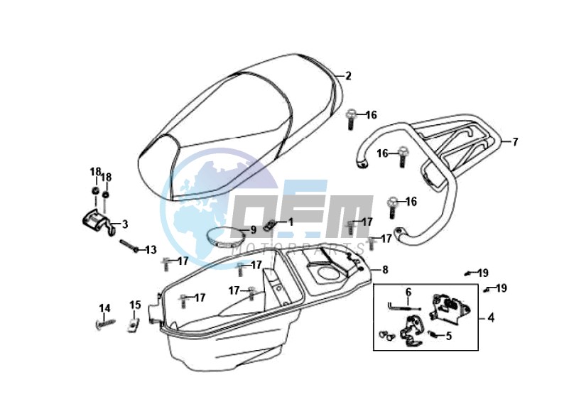 BUDDY SEAT - HELMET BOX - CARRIER