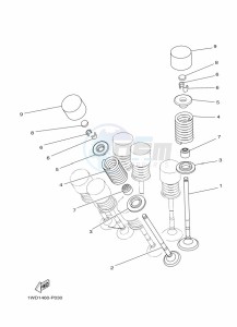 YZF320-A YZF-R3 (B7PF) drawing VALVE