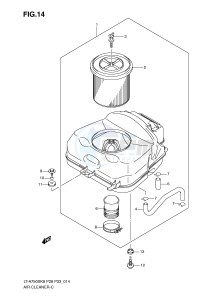 LT-A750X (P28-P33) drawing AIR CLEANER (MODEL K8 K9)