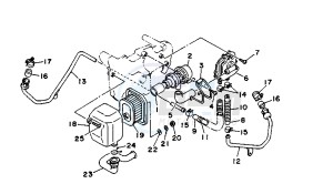 XV VIRAGO 11000 drawing SECOND AIR; CH, A