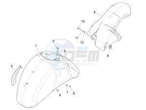 GTS 300 SUPER HPE-TECH 4T 4V IE ABS E4 (EMEA) drawing Wheel housing - Mudguard