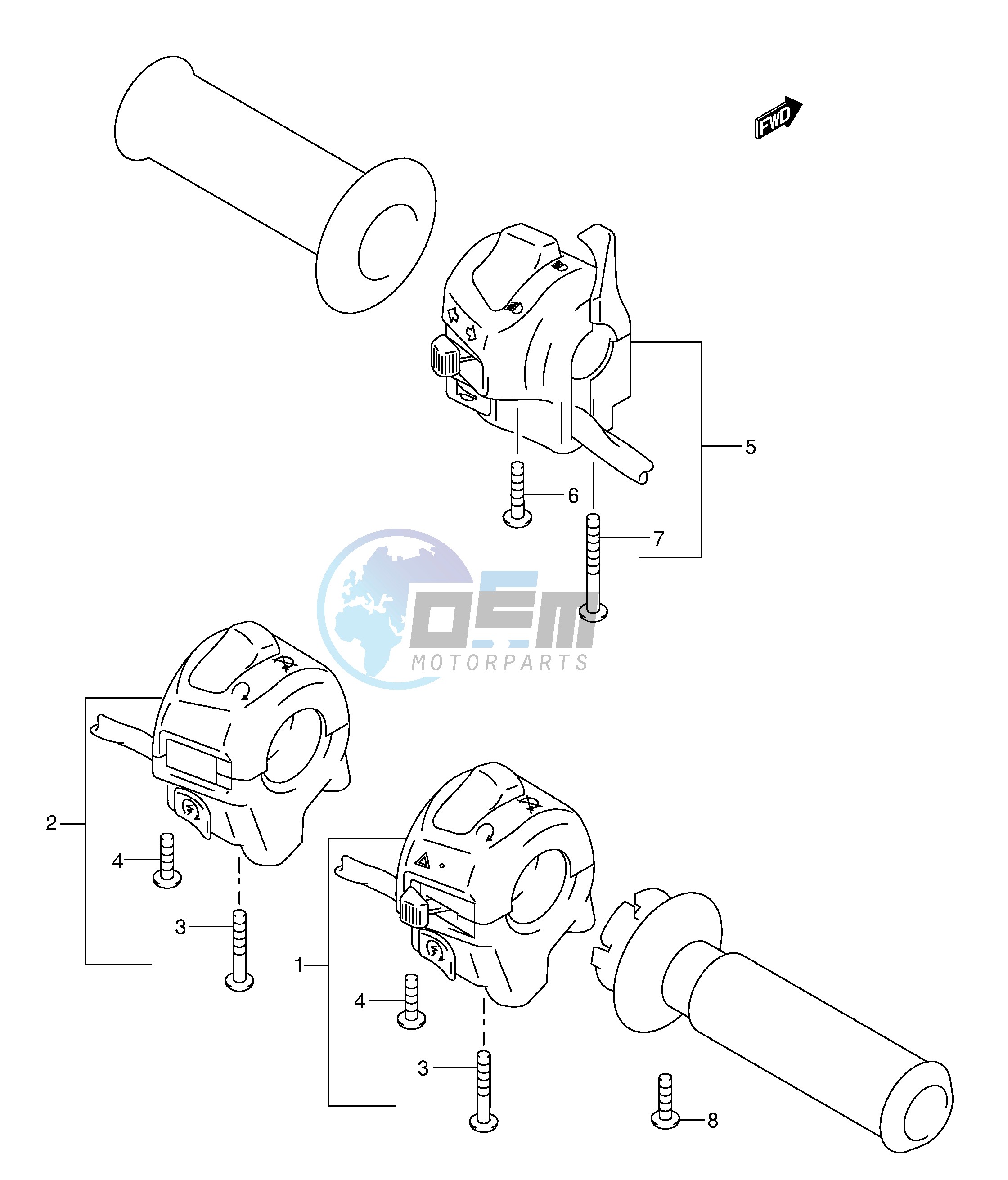 HANDLE SWITCH (MODEL K3)