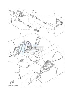 FZ8-S FZ8 FAZER 800 (4P2K 4P2L 4P2M) drawing FLASHER LIGHT 2