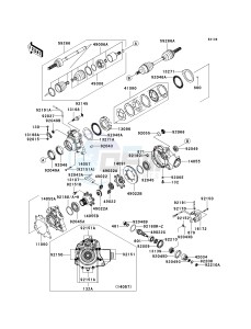 KVF 650 B [PRAIRIE 650 4X4 ADVANTAGE CLASSIC] (B2) [PRAIRIE 650 4X4 ADVANTAGE CLASSIC] drawing DRIVE SHAFT-FRONT