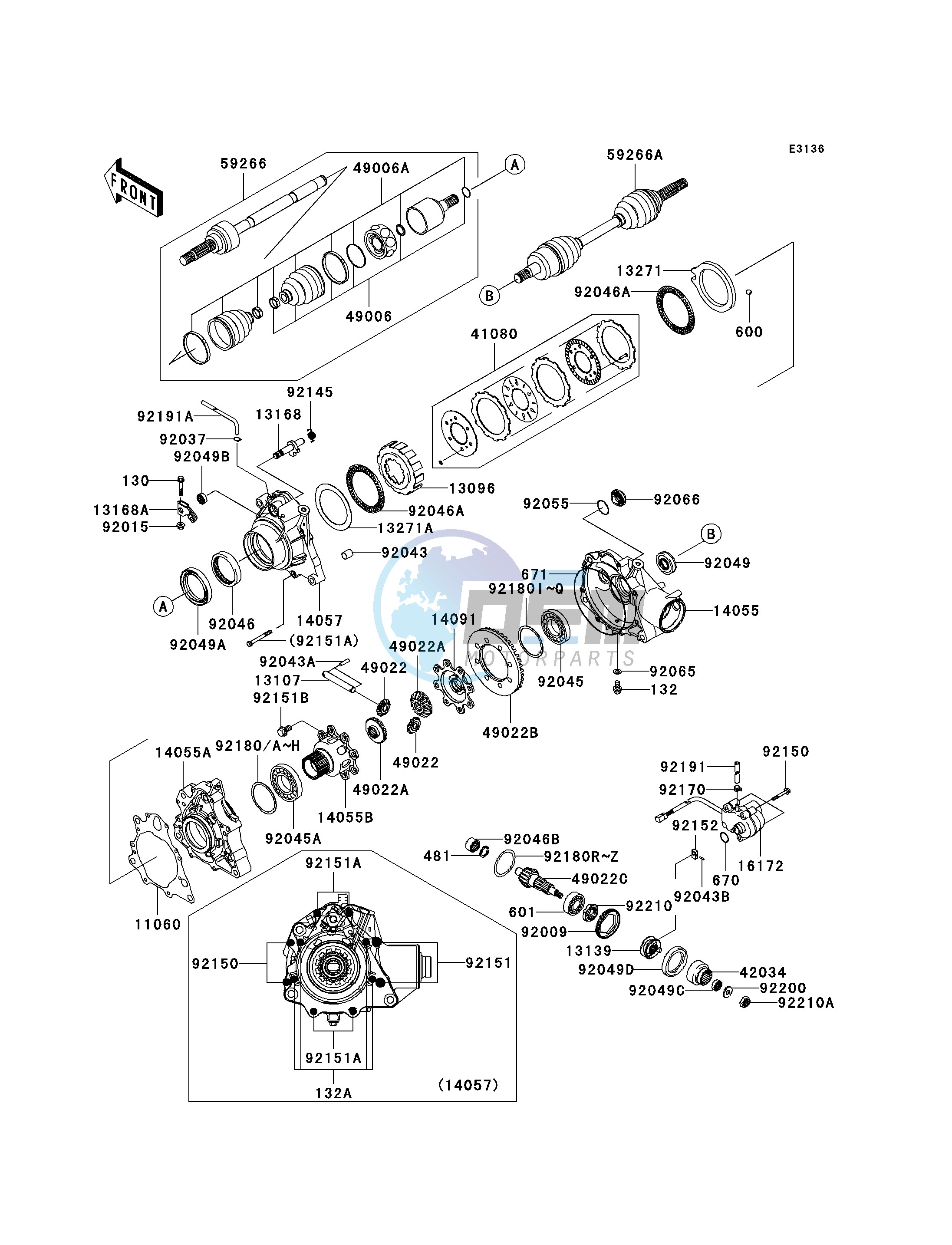 DRIVE SHAFT-FRONT