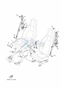 YXZ1000ET YXZ1000R SS (BAS7) drawing SEAT 2