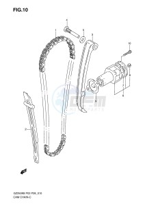 GZ250 (P3) drawing CAM CHAIN