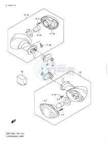 GSF-1250 BANDIT EU drawing TURNSIGNAL LAMP