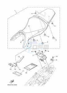 MT-09 MTN850-A (BS2V) drawing SEAT