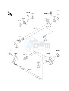 ZX 600 M [NINJA ZX-6RR] (M1) [NINJA ZX-6RR] drawing GEAR CHANGE MECHANISM