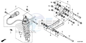 GL1800BD F6B Bagger - GL1800BD UK - (E) drawing REAR CUSHION