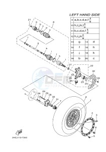 YXZ1000R SS YXZ10YESJ YXZ1000R SS (B0F6) drawing FRONT WHEEL