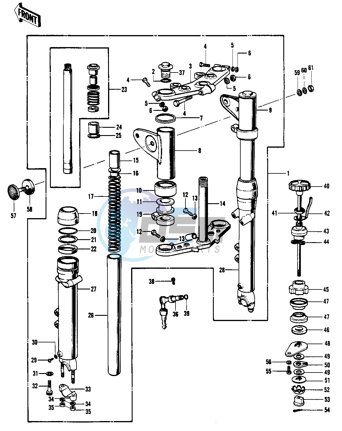 FRONT FORK -- H1-B- -